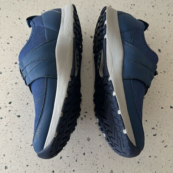TRAQ by ALEGRIA Cynch Indigo Textile Comfortable Walking Shoes Men’s Size 41 - Picture 4 of 12